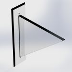 1103 C: 10" Solid Style Shelf Bracket Clear Acryl