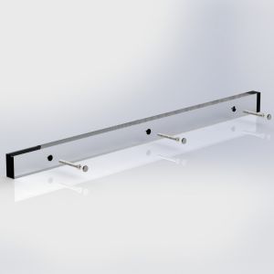 1167 C: 16" Clear Acrylic End Support fo
