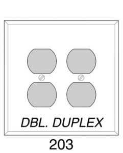 P203_BKM: Double Duplex Black
