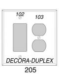 P205_BNM: Duplex/Decora Combo Bronze