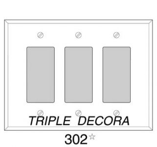 P302_BNM: Triple Decora Bronze Mirror