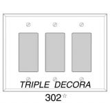 P302_BNM: Triple Decora Bronze Mirror