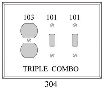 GAG304: Gasketted 2 Toggle/Duplex Combo