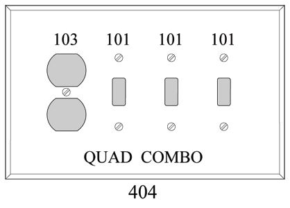 P404: Quad 3 Toggle/Duplex Combo