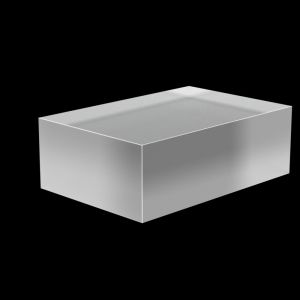 Acrylic Block 6" x 4" x 2" thick Frosted