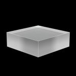 Acrylic Block 5" x 5" x 2" thick Frosted