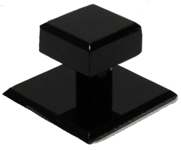 SMP_BKM: Black Acrylic Knob Self Stick